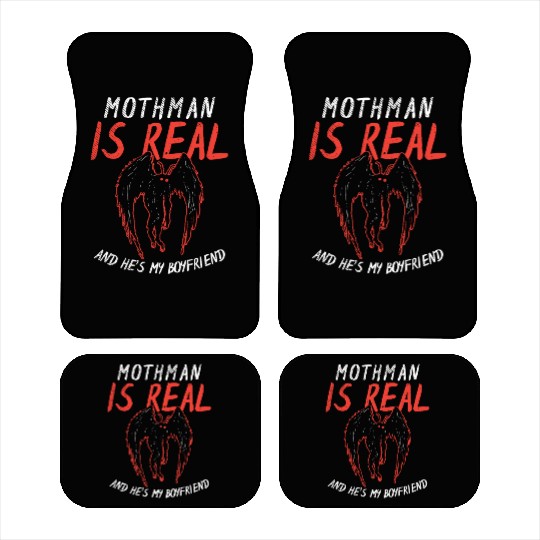 Mothman Is My Boyfriend For Cryptid Lover Car Mats