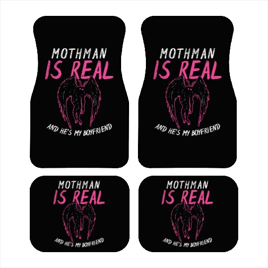 Mothman Is My Boyfriend For Cryptid Lover Car Mats