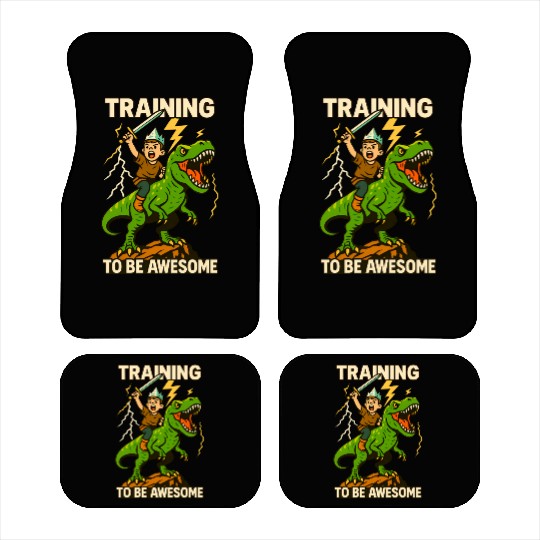 Training to be Awesome Motivational Words Car Mats