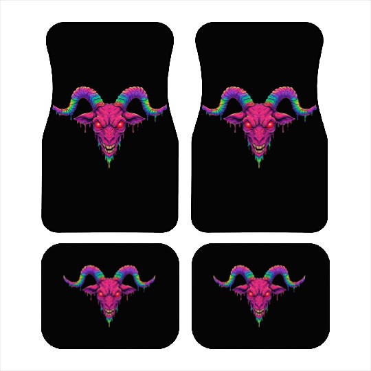 Melting Psychedelic Demon Car Mats