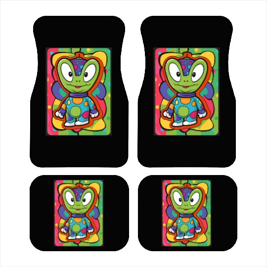 Colorful Cute Alien Car Mats