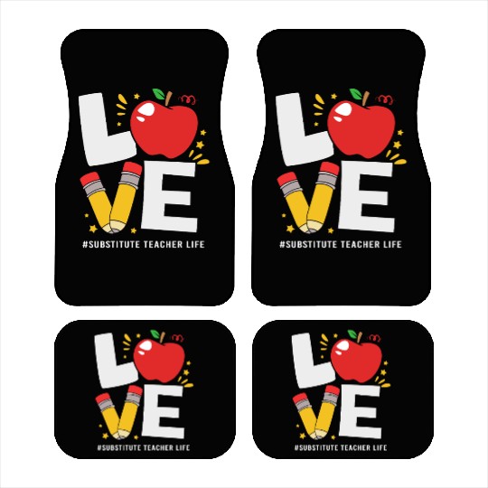 Substitute Teacher Back To School Car Mats