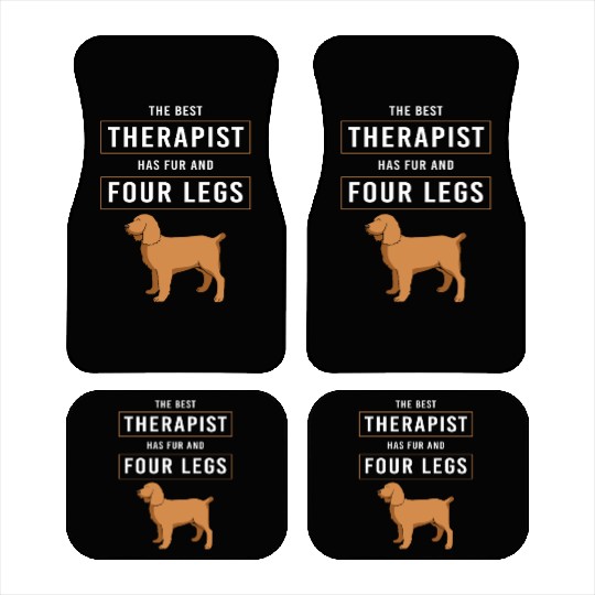Therapy Dog Therapist Doggie School Car Mats