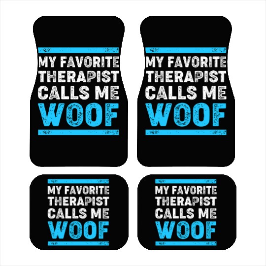 Therapy Dog Lover Psychology Car Mats