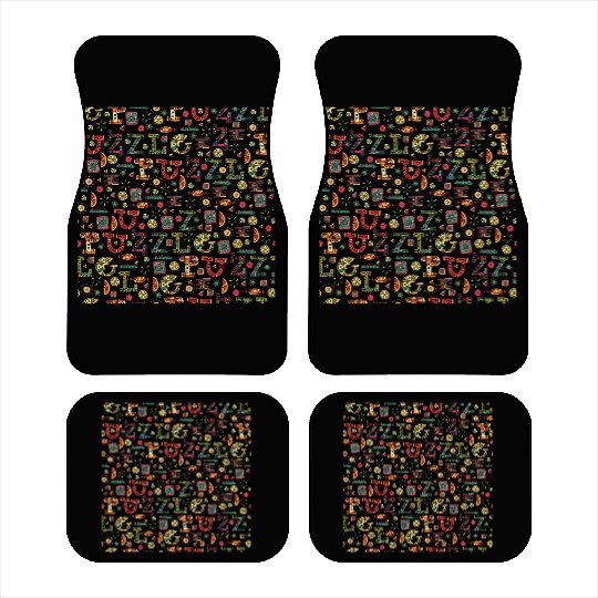 Wild West Cartoon Pattern Car Mats – Western Style