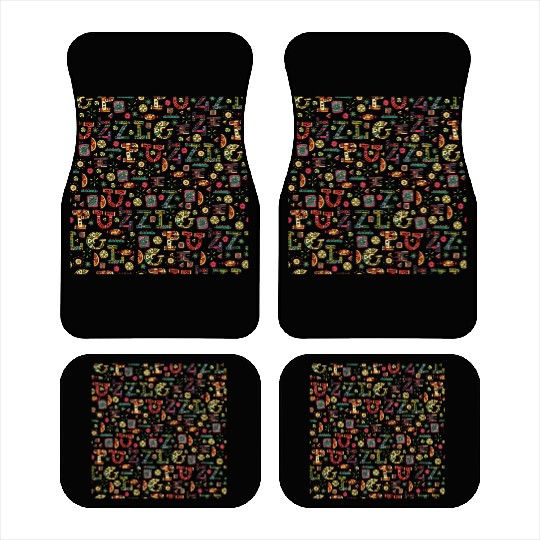 Wild West Cartoon Pattern Car Mats – Western Style