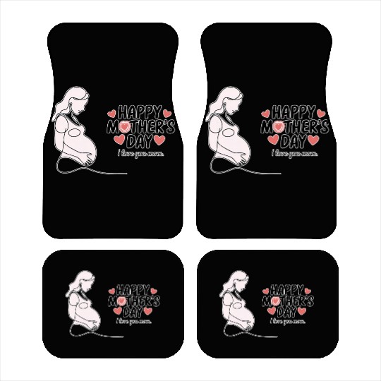 "Happy Mother’s Day – Minimalist Mom Design" Car Mats