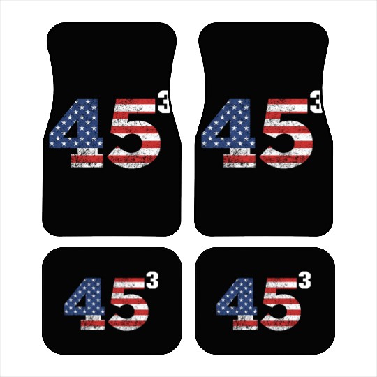 Trump 2028 45³ President Trump '28 45 Cubed45³ swe Car Mats