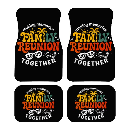 Family Reunion 2025 Matching Group Vacation Car Mats