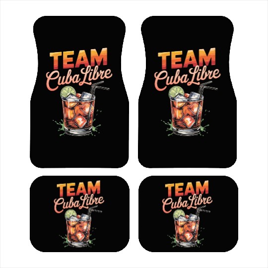 Cocktail Bartender Team Cuba Libre Car Mats