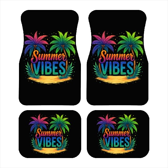 Summer Vibes, Summer Vacation Car Mats