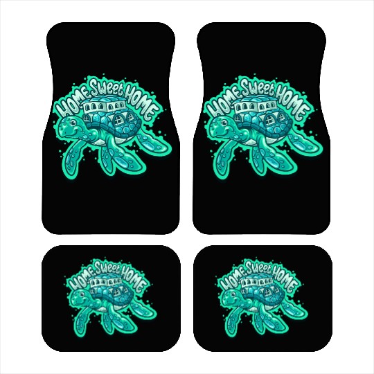 Home Sweet Home Turtle – Cute Ocean Animal Car Mats
