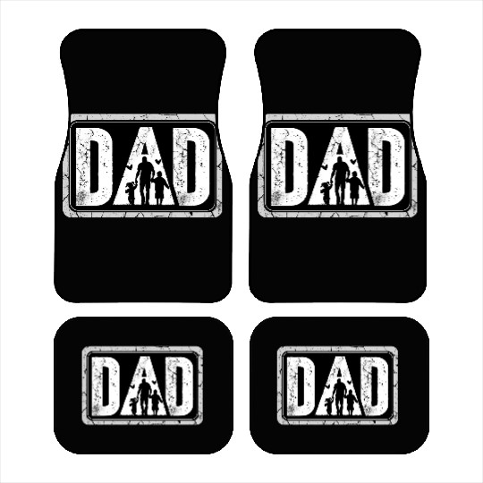 Best Dad Ever - Father's Day Gift with Dad Car Mats