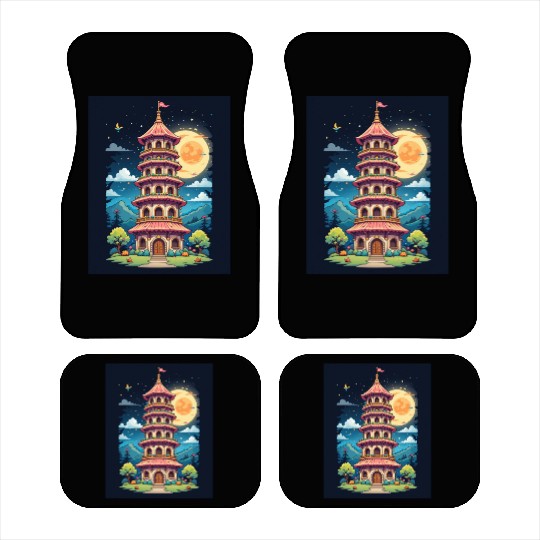 Twilight Temple Glow Car Mats