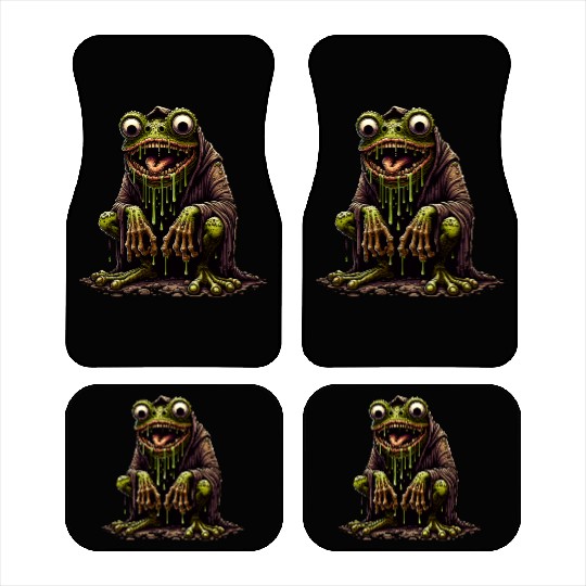 Slime Toad Monster – Creepy Hooded Swamp Creature Car Mats