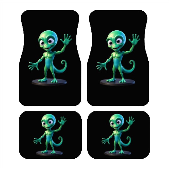 green alien Car Mats