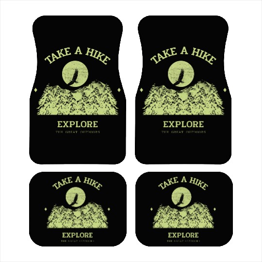 Take A Hike Car Mats