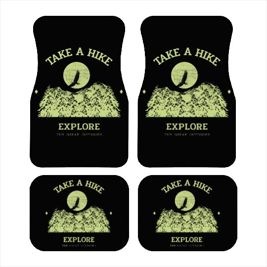 Take A Hike Car Mats