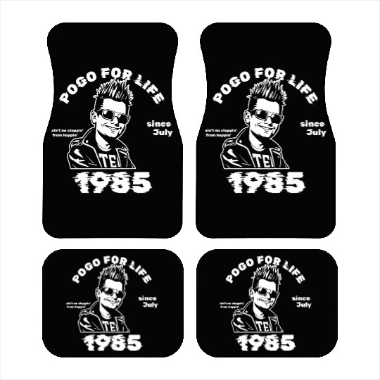 40th birthday Pogo for life since 07/1985 Car Mats