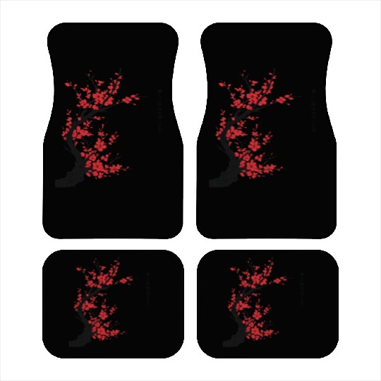 Cherry Blossom Tree – Japanese Sakura Minimalist I Car Mats