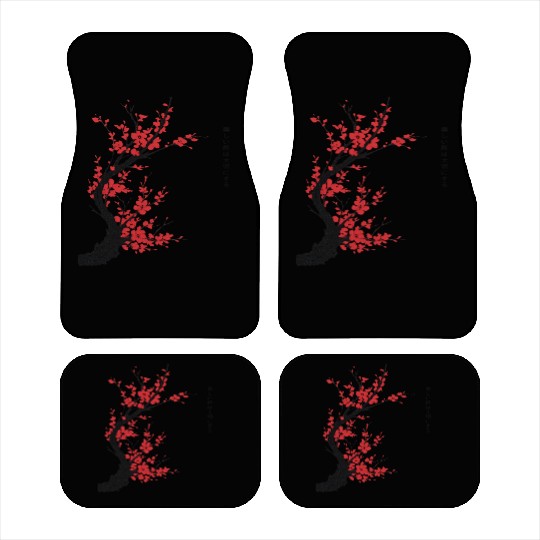 Cherry Blossom Tree – Japanese Sakura Minimalist I Car Mats
