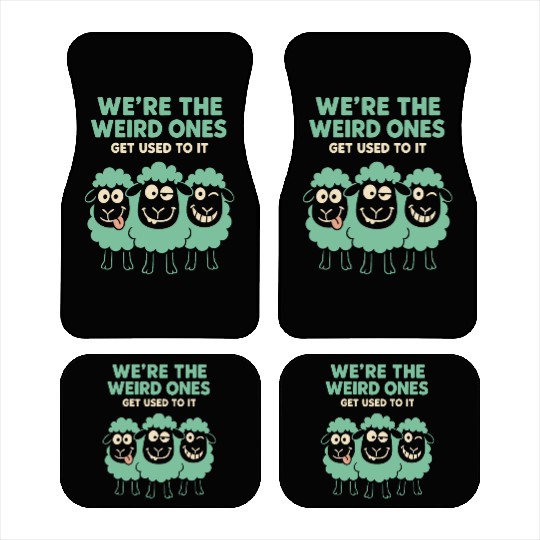 Funny Black Sheep Cousin Quirky Family Outcast Car Mats