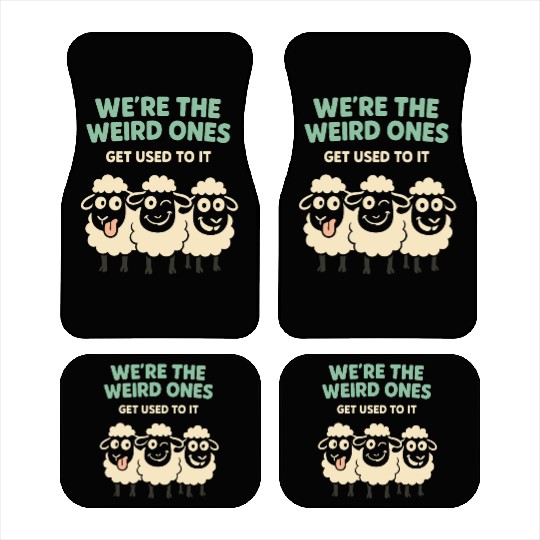 Funny Black Sheep Cousin Quirky Family Outcast Car Mats