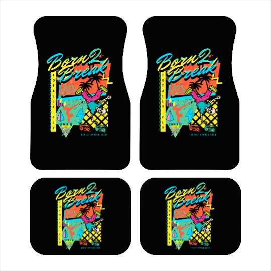 Born 2 Break 90s Nostalgia Design Car Mats
