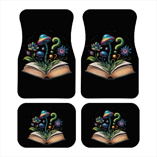 Reading Grows Weird Things Psychedelic Mushroom Car Mats
