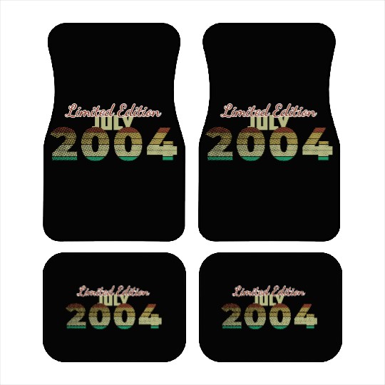 21st birthday Limited Edition SCR 07/2004 Car Mats