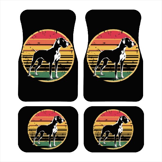 Retro Vintage Great Dane Dog Lover Gifts for Men Car Mats