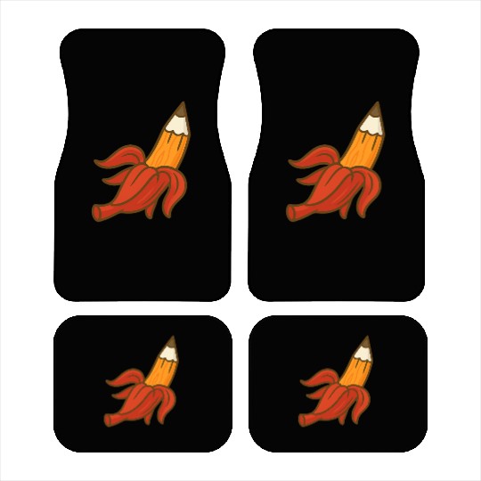 Banana pencil Car Mats
