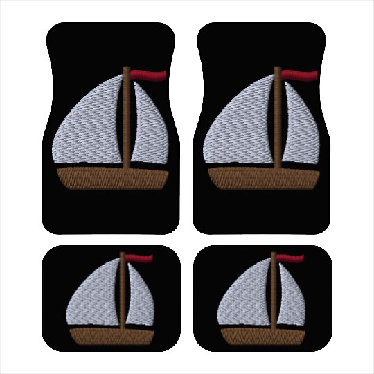 Sailboat embroidered Car Mats