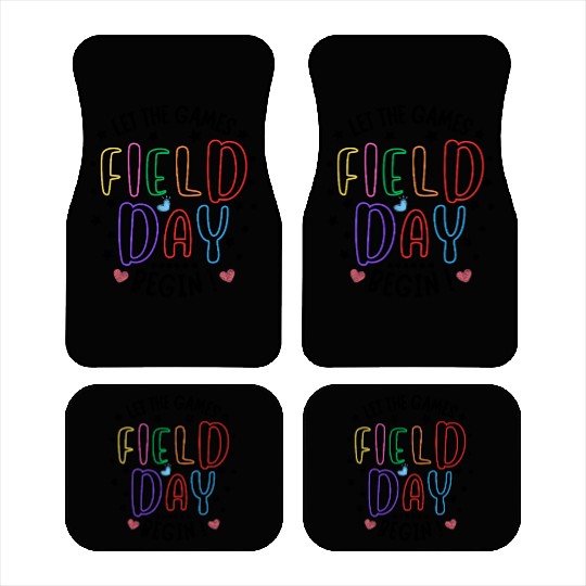 Let The Games Begin Field Day Teacher Student Car Mats