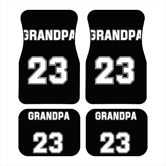 funny grandpa basketball father's day basket lover Car Mats