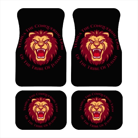 Yeshua Hamashiach the Conquering Lion of Judah Lon Car Mats