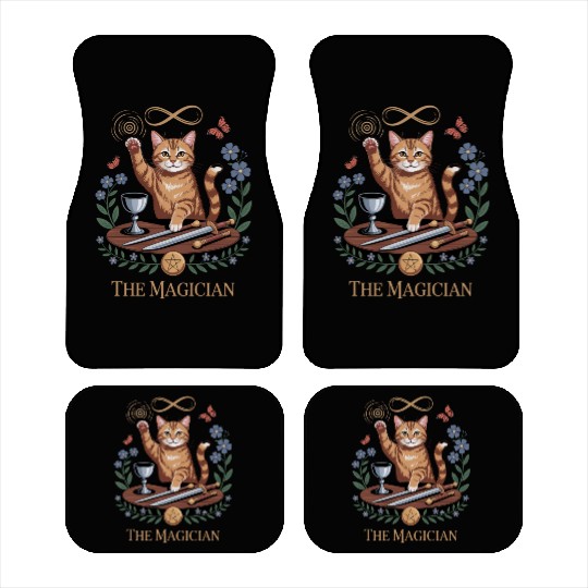 The Magician Tarot Cat Card Car Mats