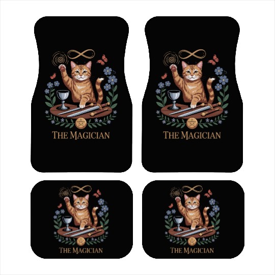 The Magician Tarot Cat Card Car Mats