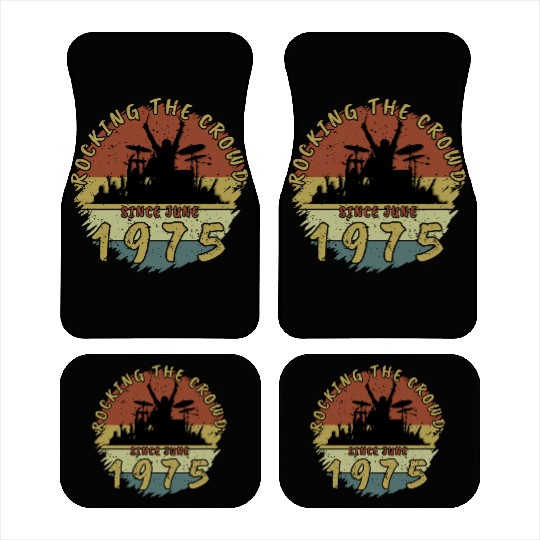 50th Birthday Rocking the crowd DRM 06/1975 Car Mats