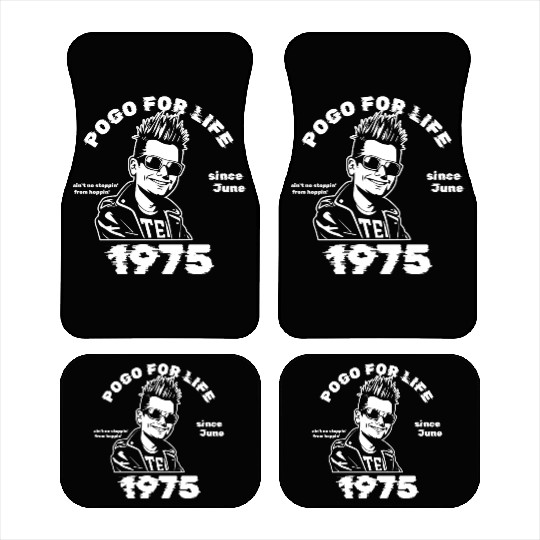 50th birthday Pogo for life since 06/1975 Car Mats