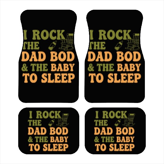 Funny Dad Bod Baby Sleep Car Mats