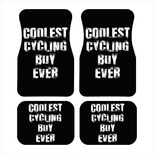 Coolest Cycling Boy Ever Car Mats