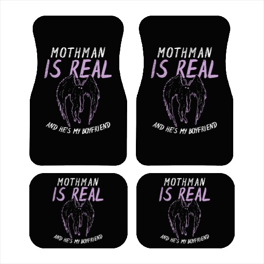Mothman Is My Boyfriend For Cryptid Lover Car Mats