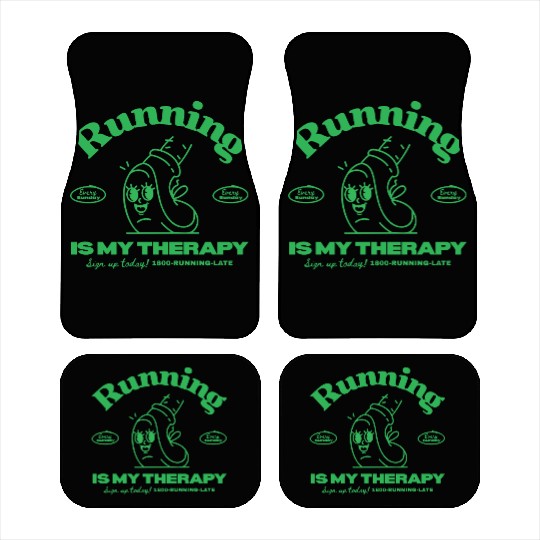 Running Is My Therapy Design Car Mats