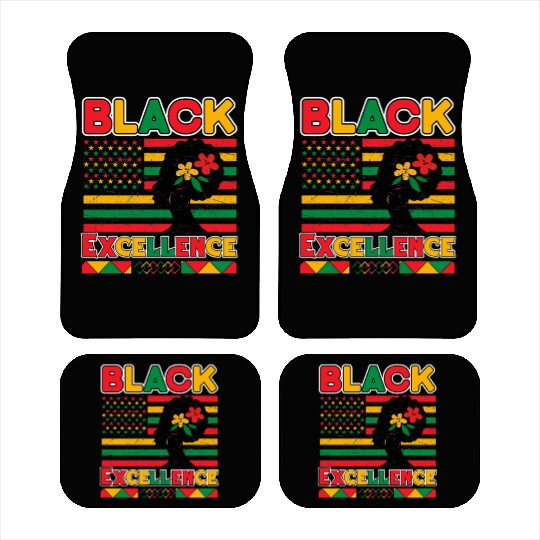 Black Pride Black Excellence Juneteenth Car Mats