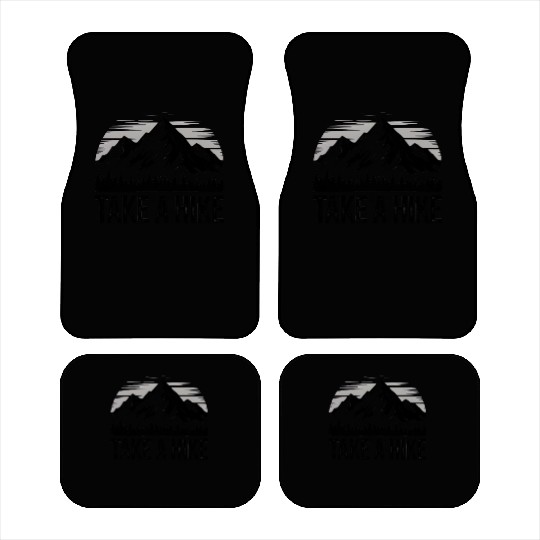 Vintage Take A Hike Nature Is Hiking Mountain Car Mats