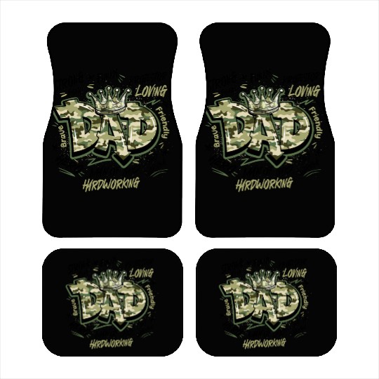 Camo Dad Design Car Mats