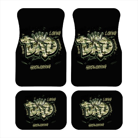 Camo Dad Design Car Mats
