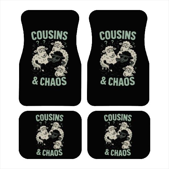 Funny Black Sheep Cousin Quirky Family Outcast Car Mats