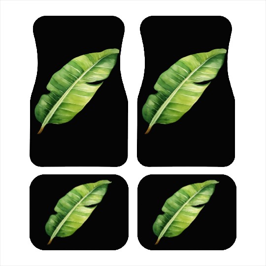 Green Banana Leaf Car Mats